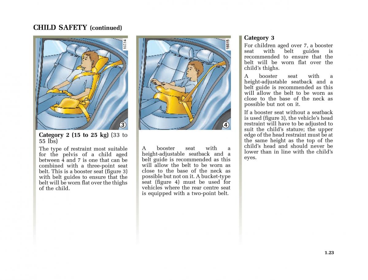 Renault Megane I 1 phase II owners manual / page 28