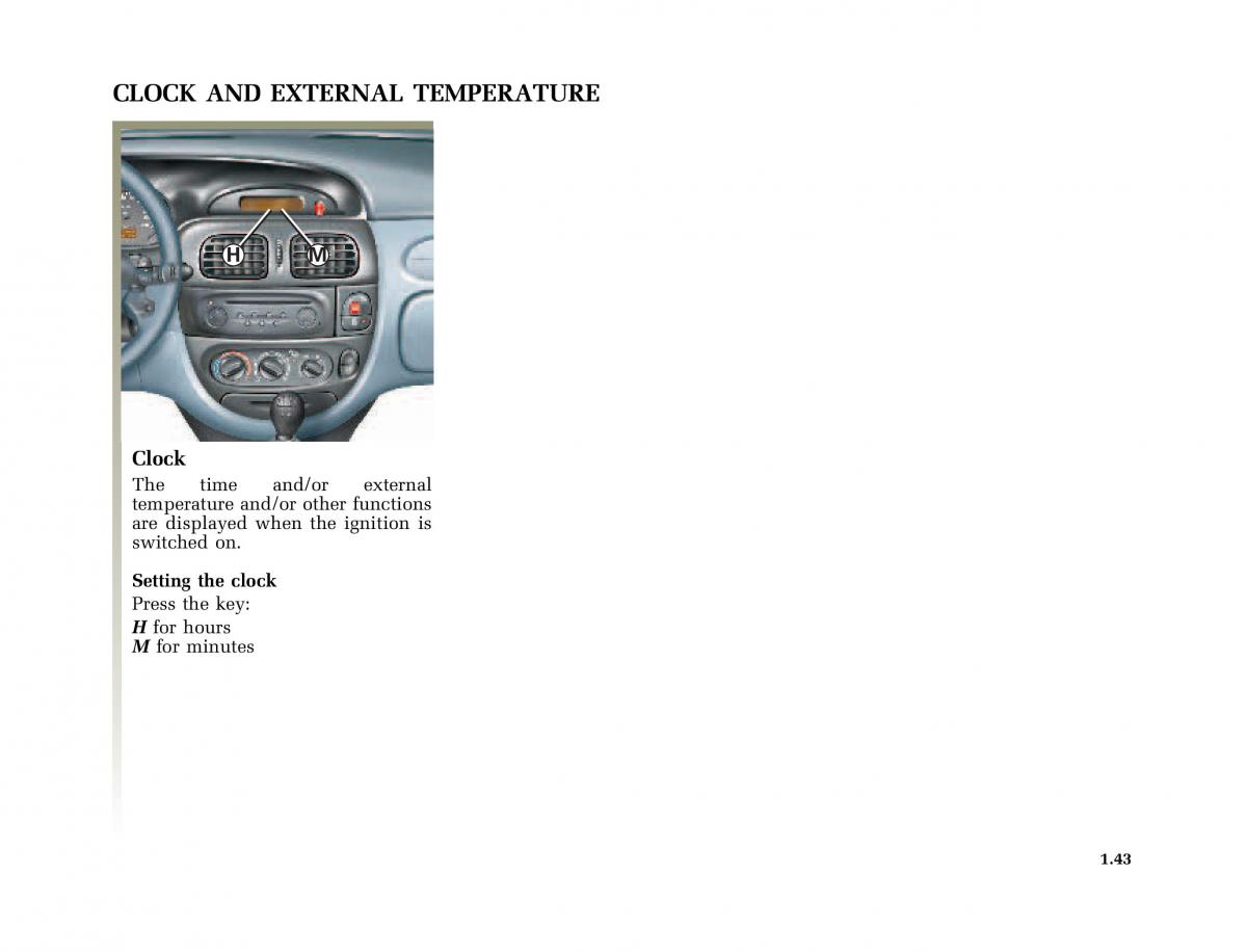 Renault Megane I 1 phase II owners manual / page 48