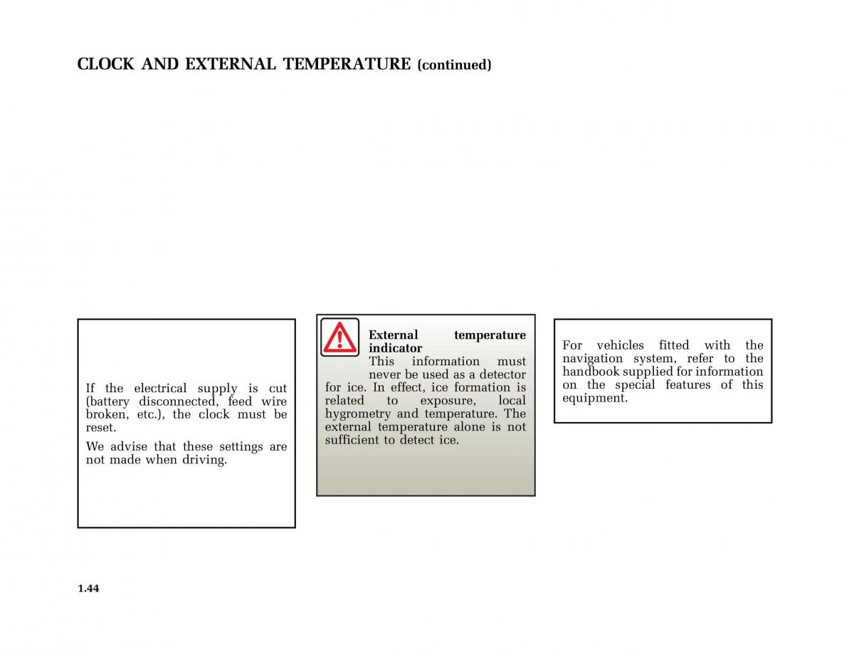 Renault Megane I 1 phase II owners manual / page 49