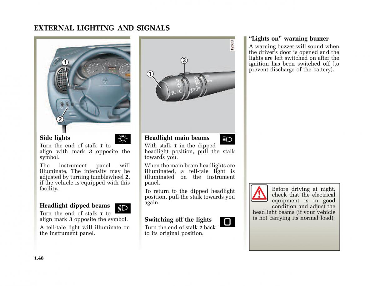 Renault Megane I 1 phase II owners manual / page 53