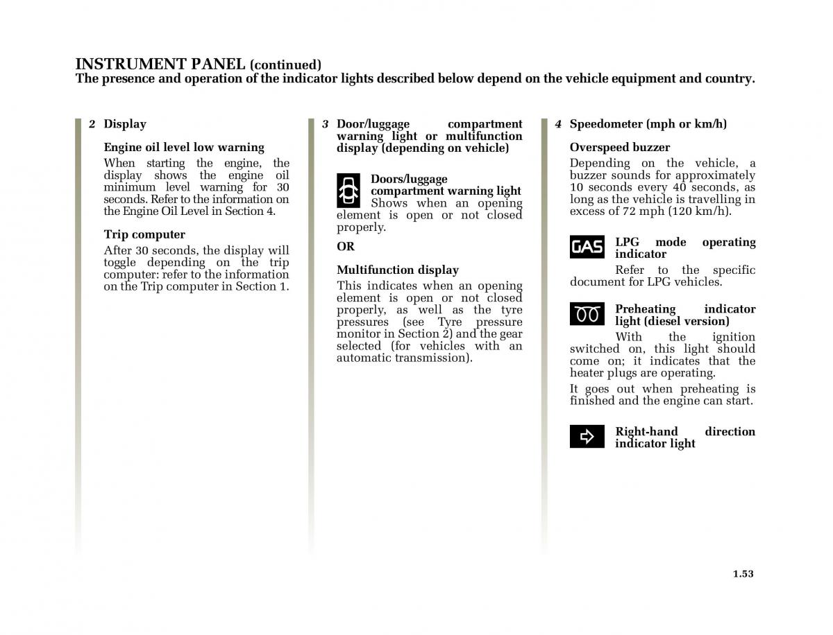 Renault Megane II 2 owners manual / page 62