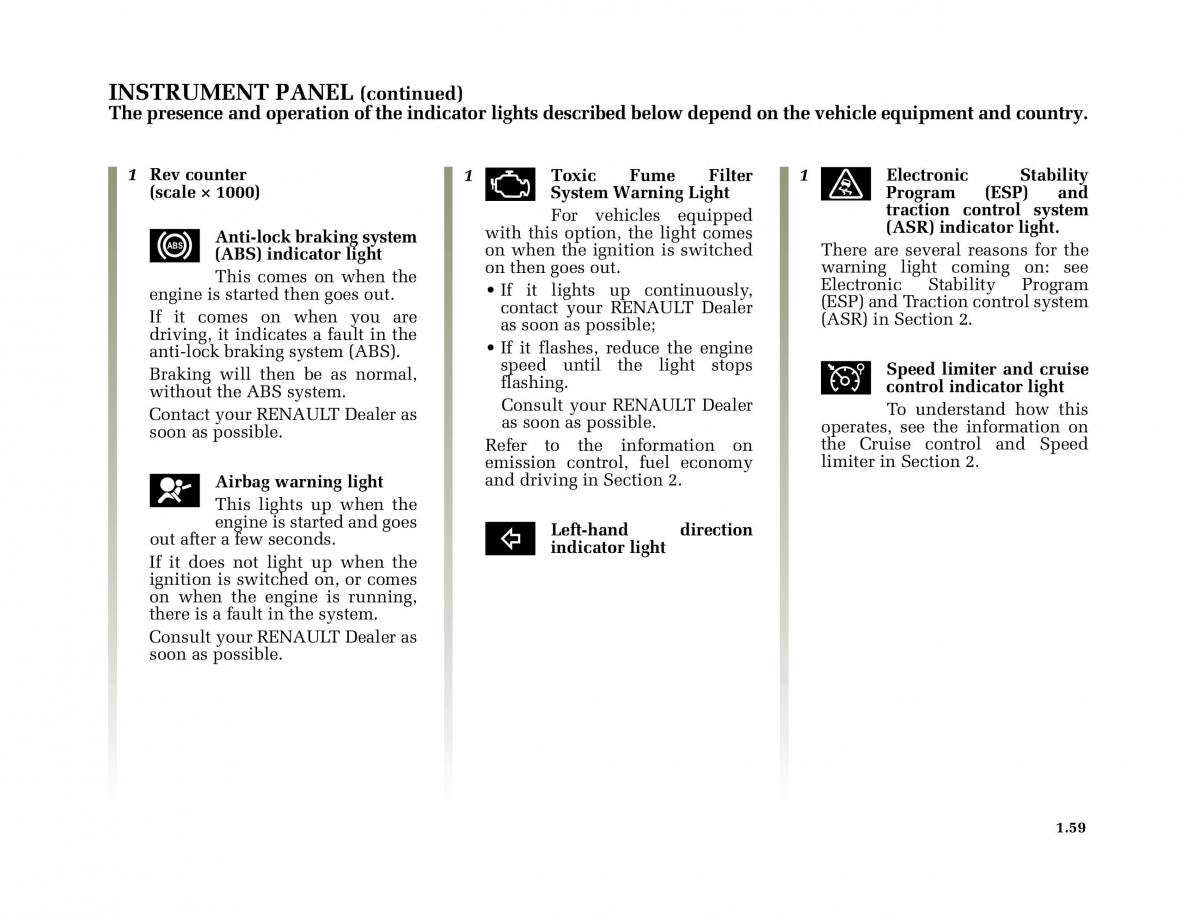 Renault Megane II 2 owners manual / page 68