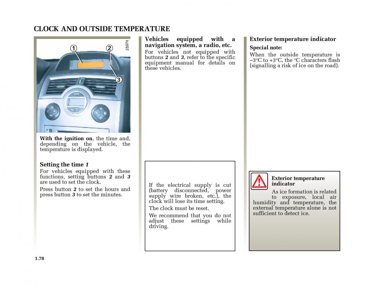 Renault Megane II 2 owners manual / page 87