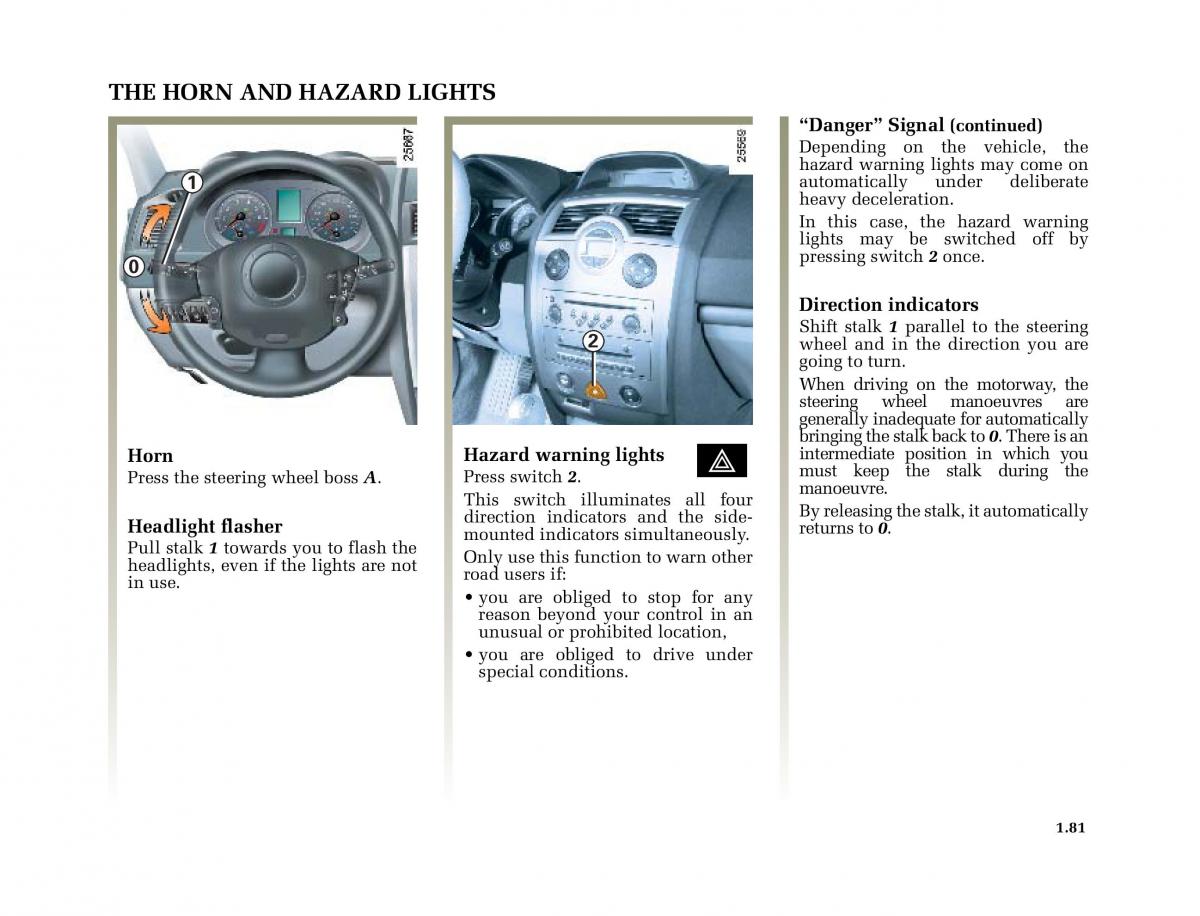 Renault Megane II 2 owners manual / page 90