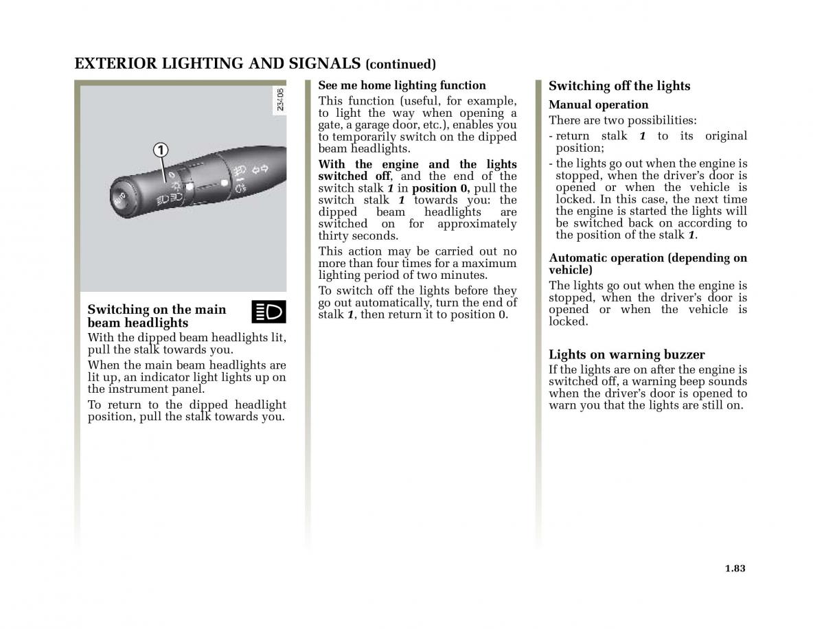 Renault Megane II 2 owners manual / page 92