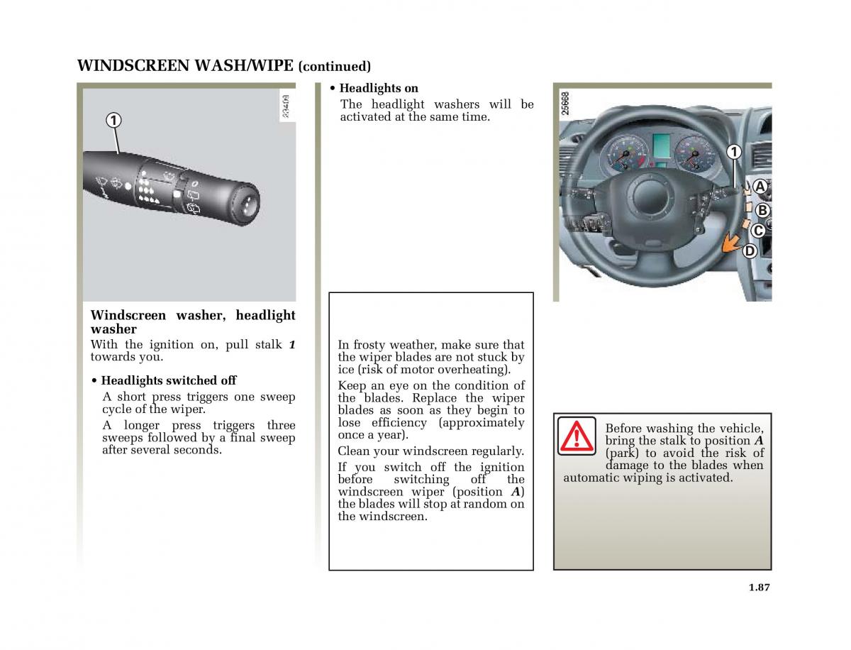 Renault Megane II 2 owners manual / page 96