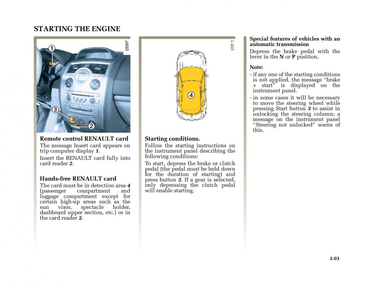 Renault Megane II 2 owners manual / page 102