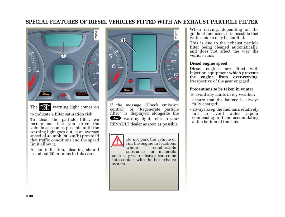 Renault Megane II 2 owners manual / page 107