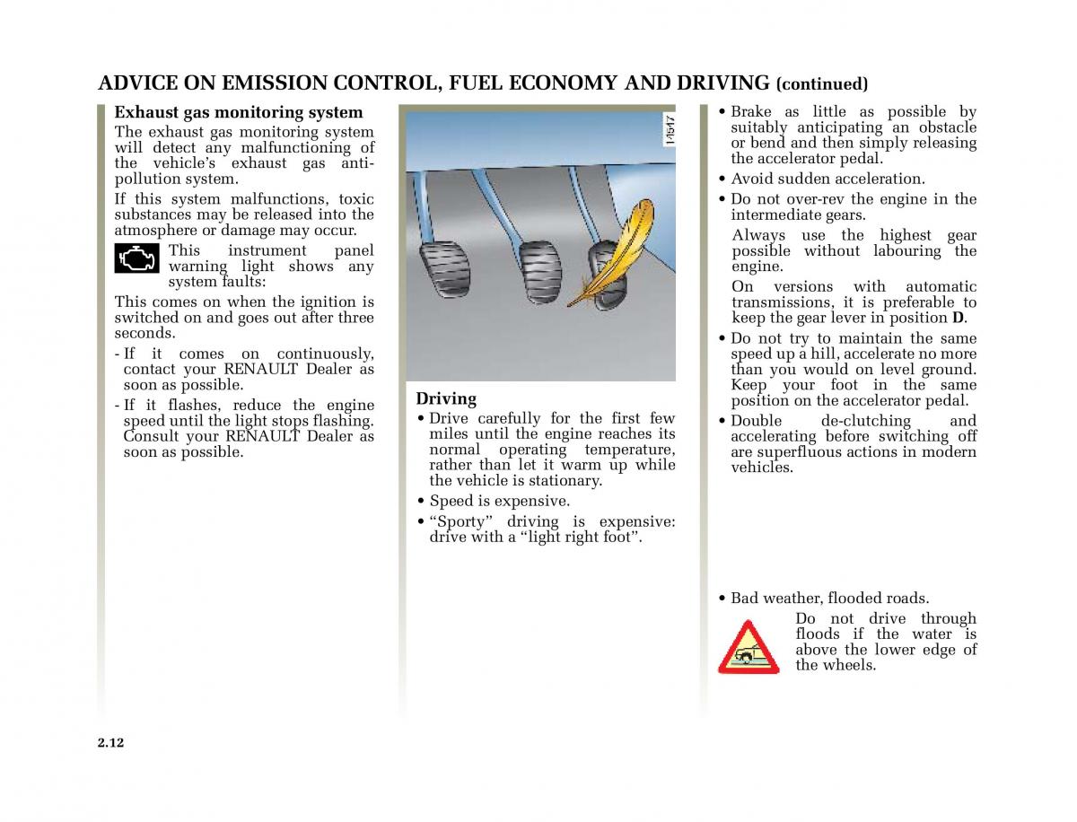 Renault Megane II 2 owners manual / page 111