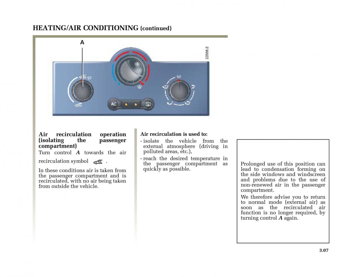 Renault Megane II 2 owners manual / page 144