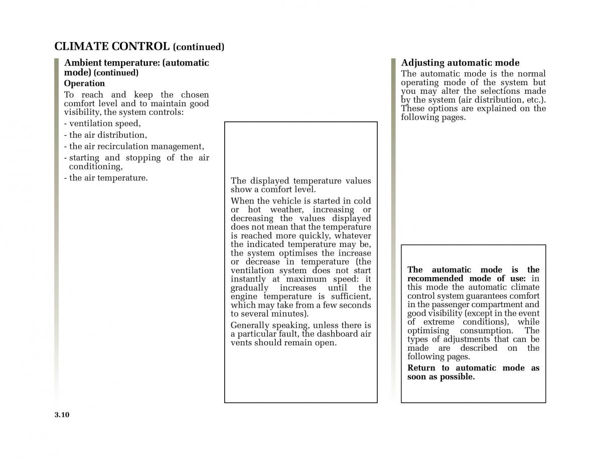 Renault Megane II 2 owners manual / page 147