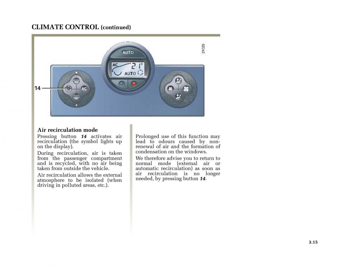 Renault Megane II 2 owners manual / page 152