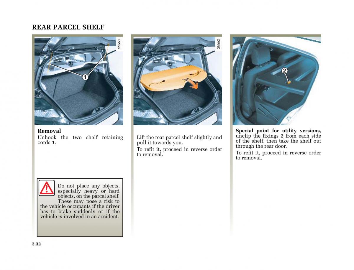 Renault Megane II 2 owners manual / page 169