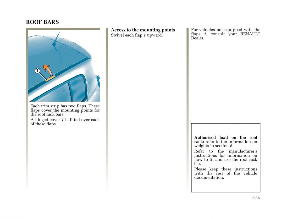 Renault Megane II 2 owners manual / page 172