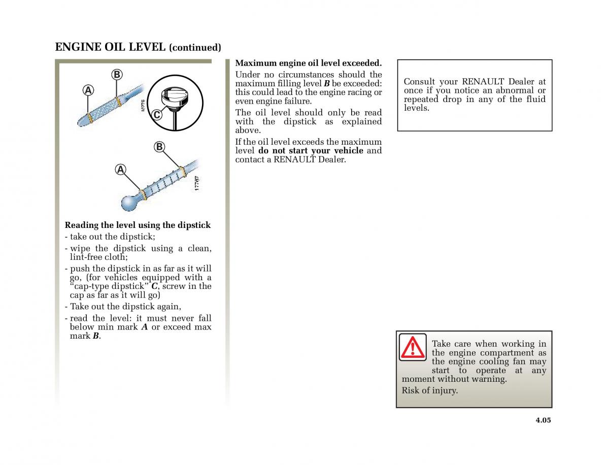 Renault Megane II 2 owners manual / page 178