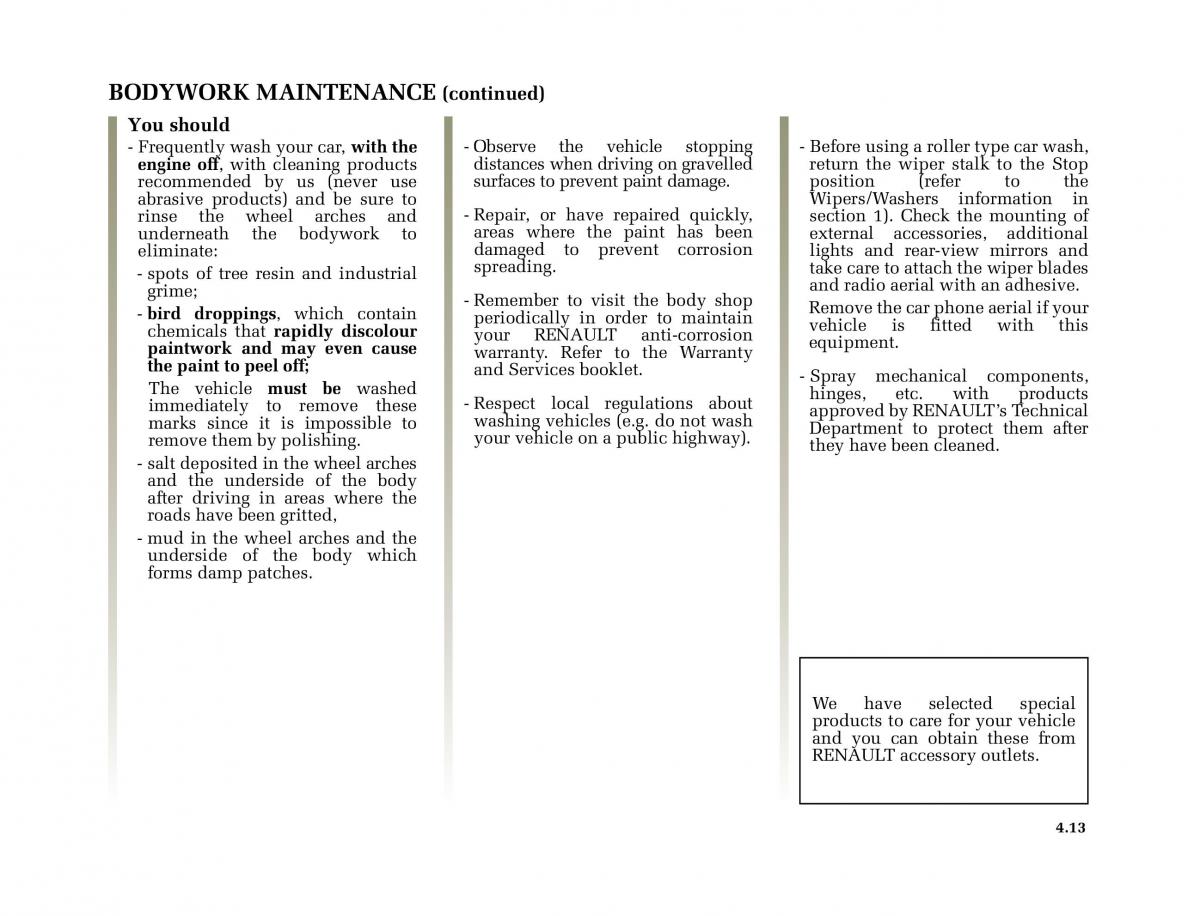 Renault Megane II 2 owners manual / page 186