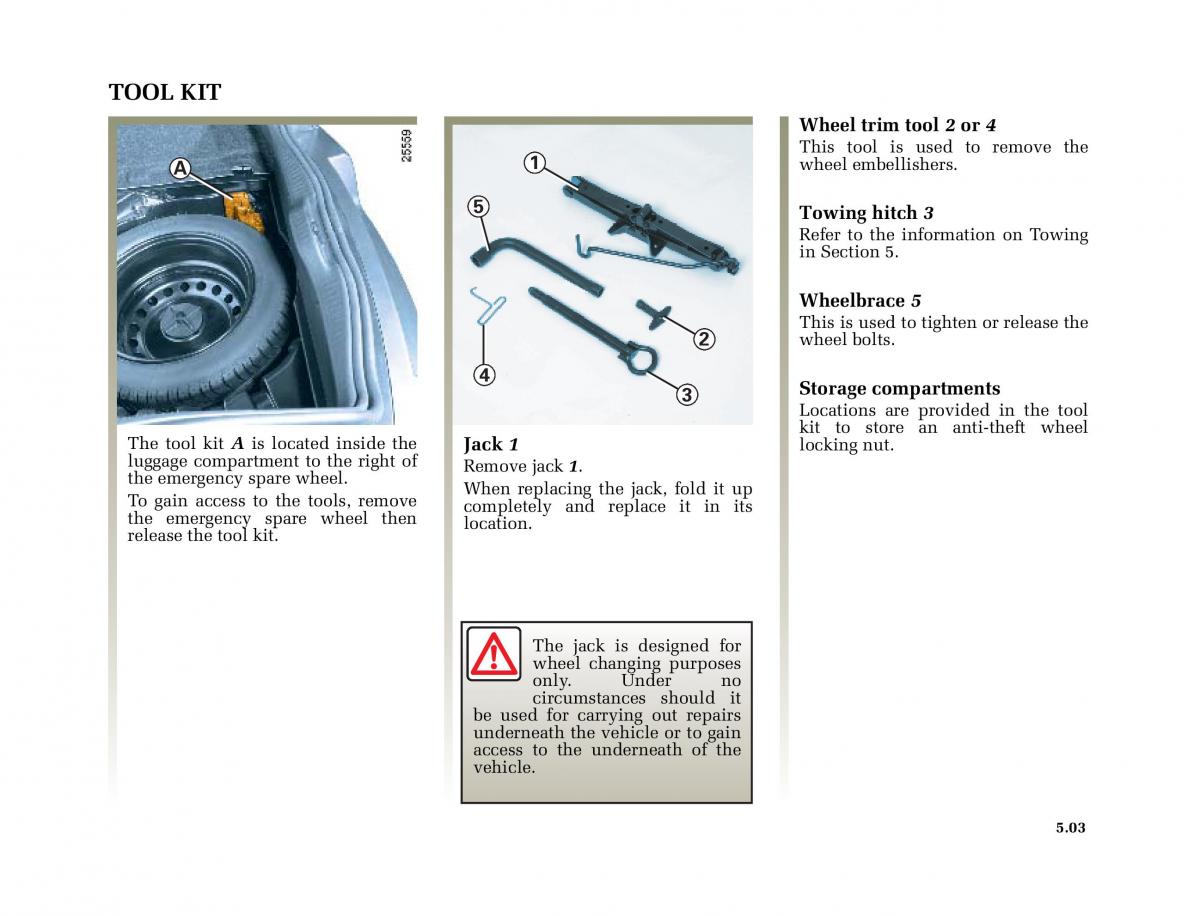 Renault Megane II 2 owners manual / page 190