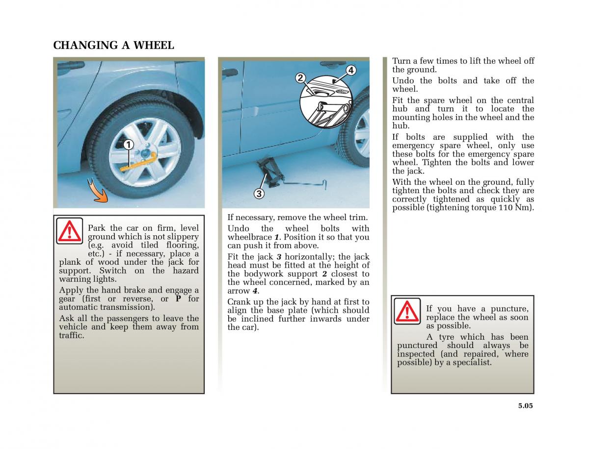 Renault Megane II 2 owners manual / page 192