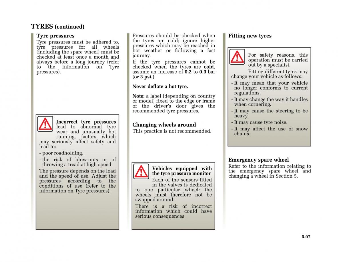 Renault Megane II 2 owners manual / page 194