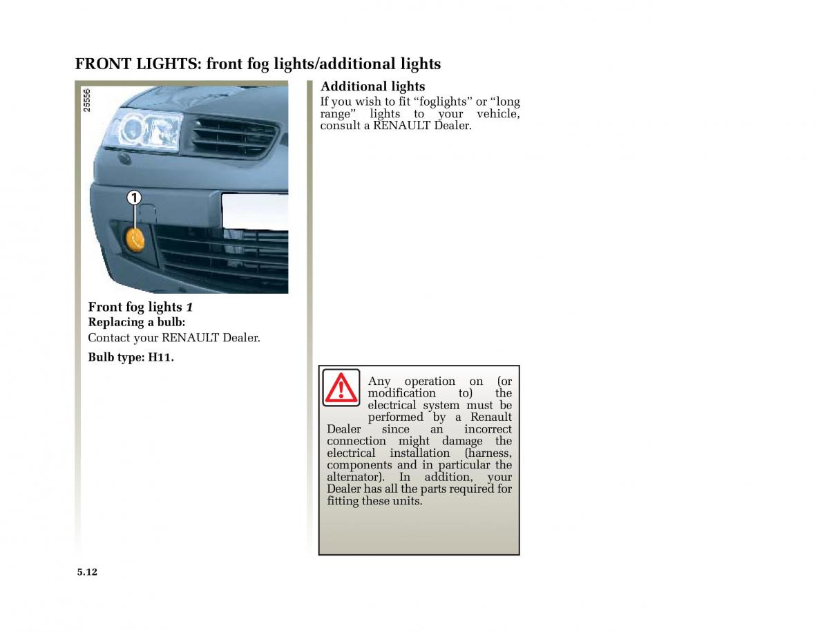 Renault Megane II 2 owners manual / page 199