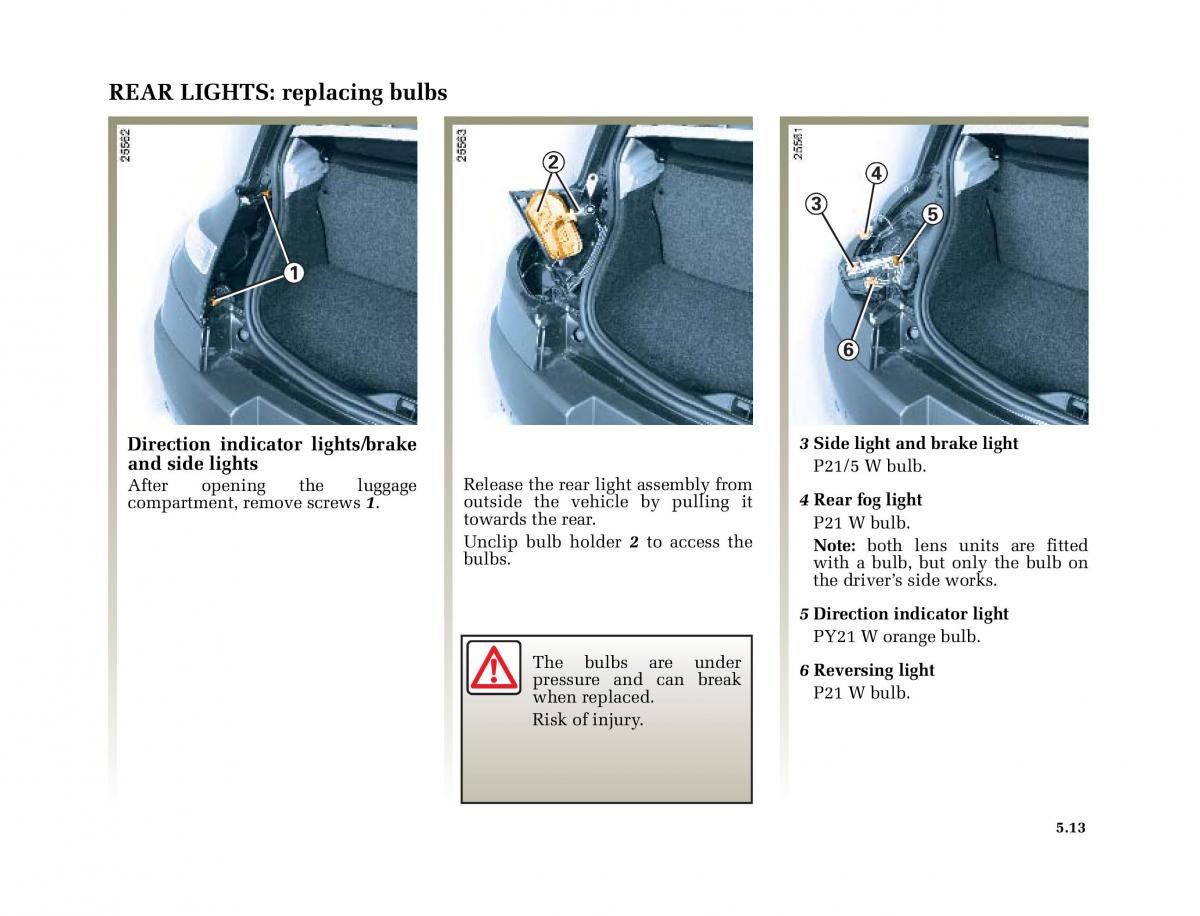 Renault Megane II 2 owners manual / page 200