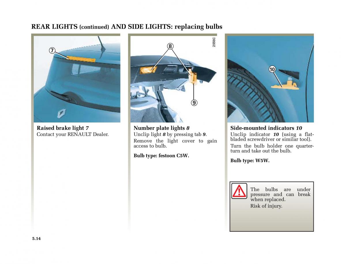 Renault Megane II 2 owners manual / page 201