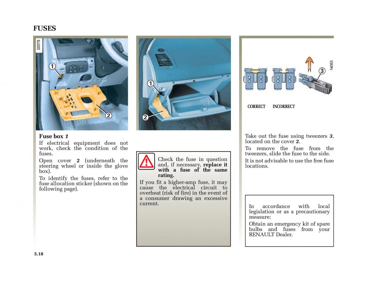 Renault Megane II 2 owners manual / page 205