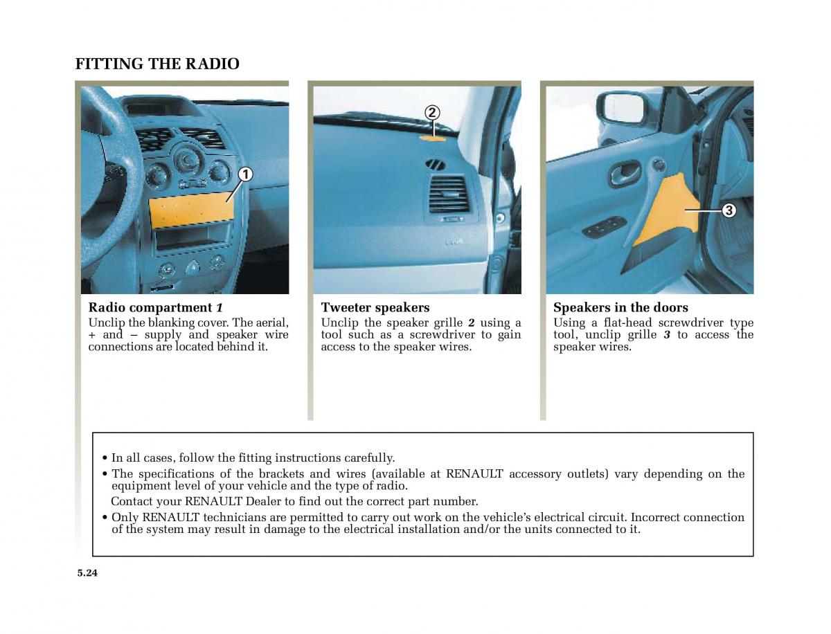 Renault Megane II 2 owners manual / page 211