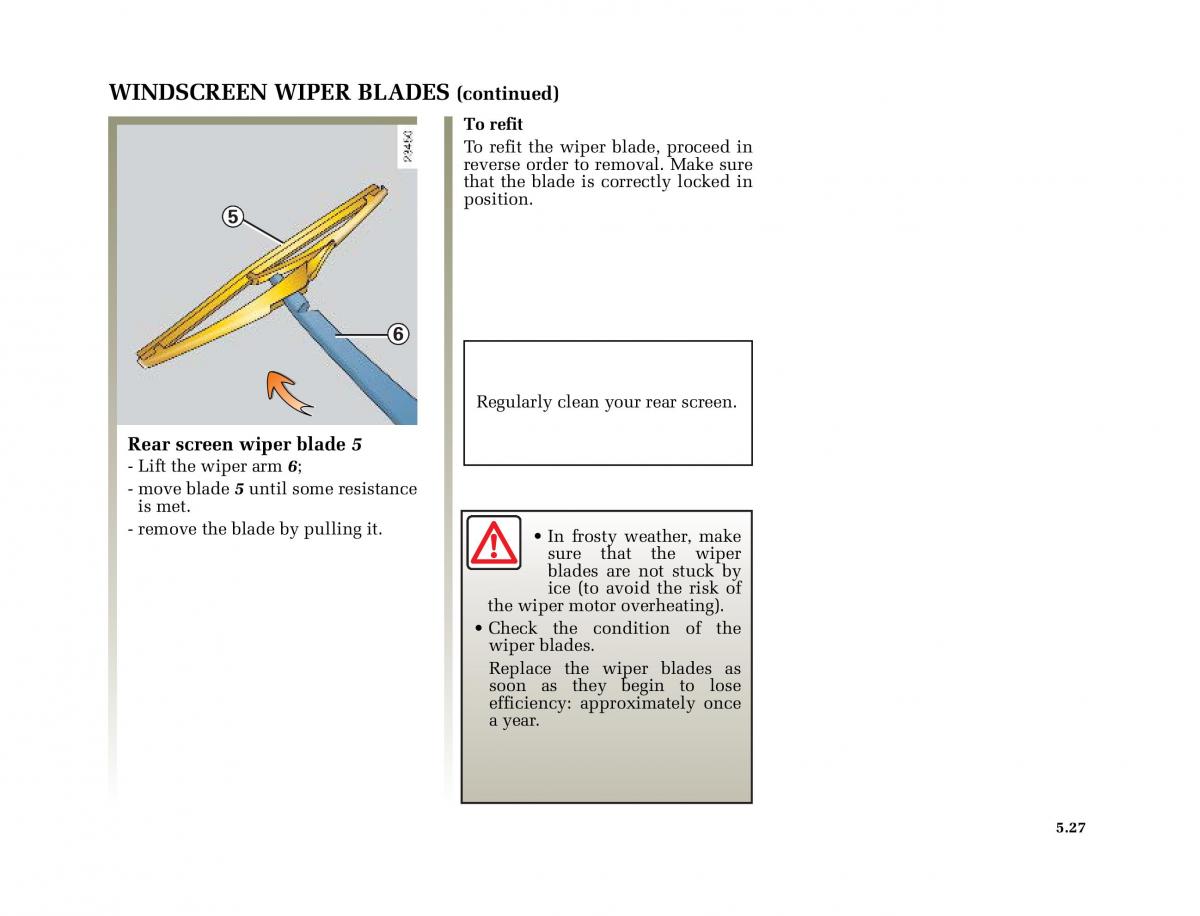 Renault Megane II 2 owners manual / page 214