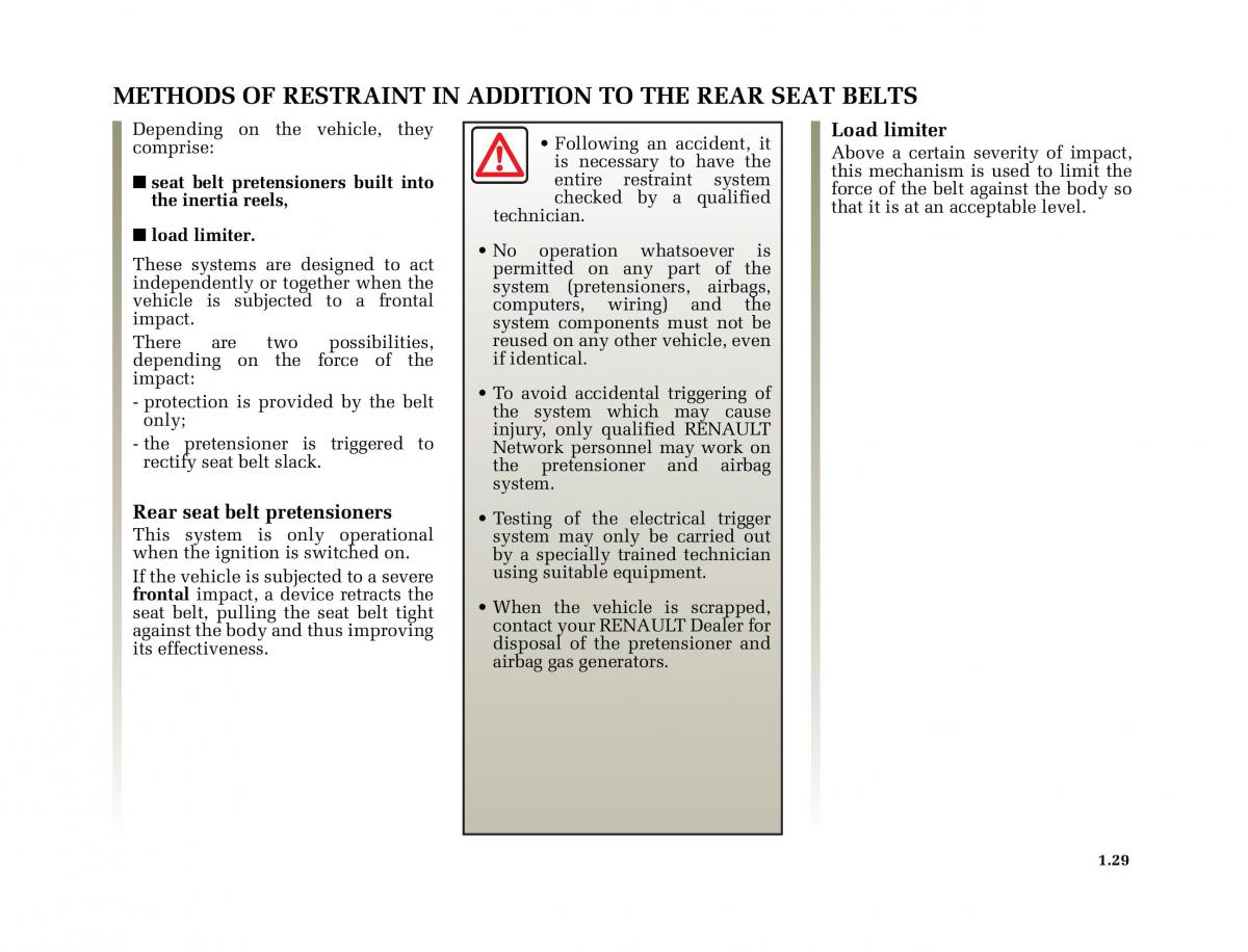 Renault Megane II 2 owners manual / page 38