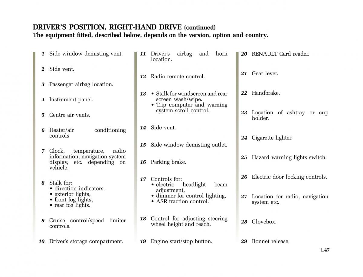 Renault Scenic II 2 owners manual / page 58