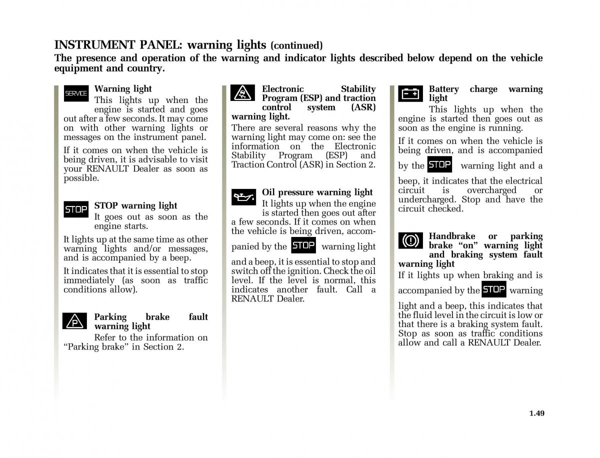 Renault Scenic II 2 owners manual / page 60