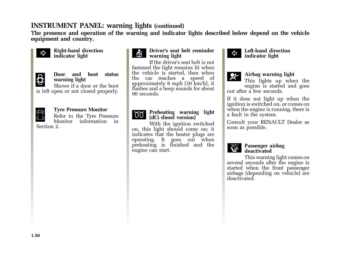 Renault Scenic II 2 owners manual / page 61