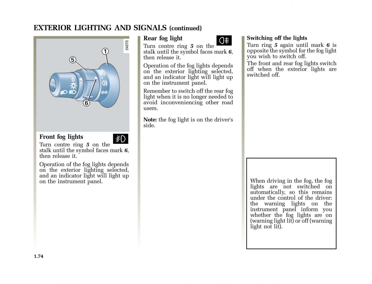 Renault Scenic II 2 owners manual / page 85