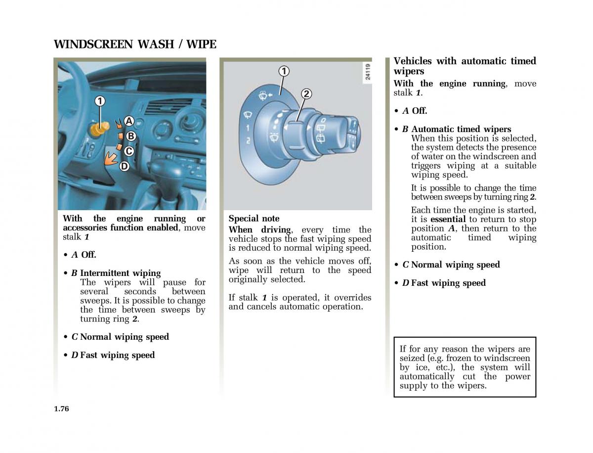 Renault Scenic II 2 owners manual / page 87