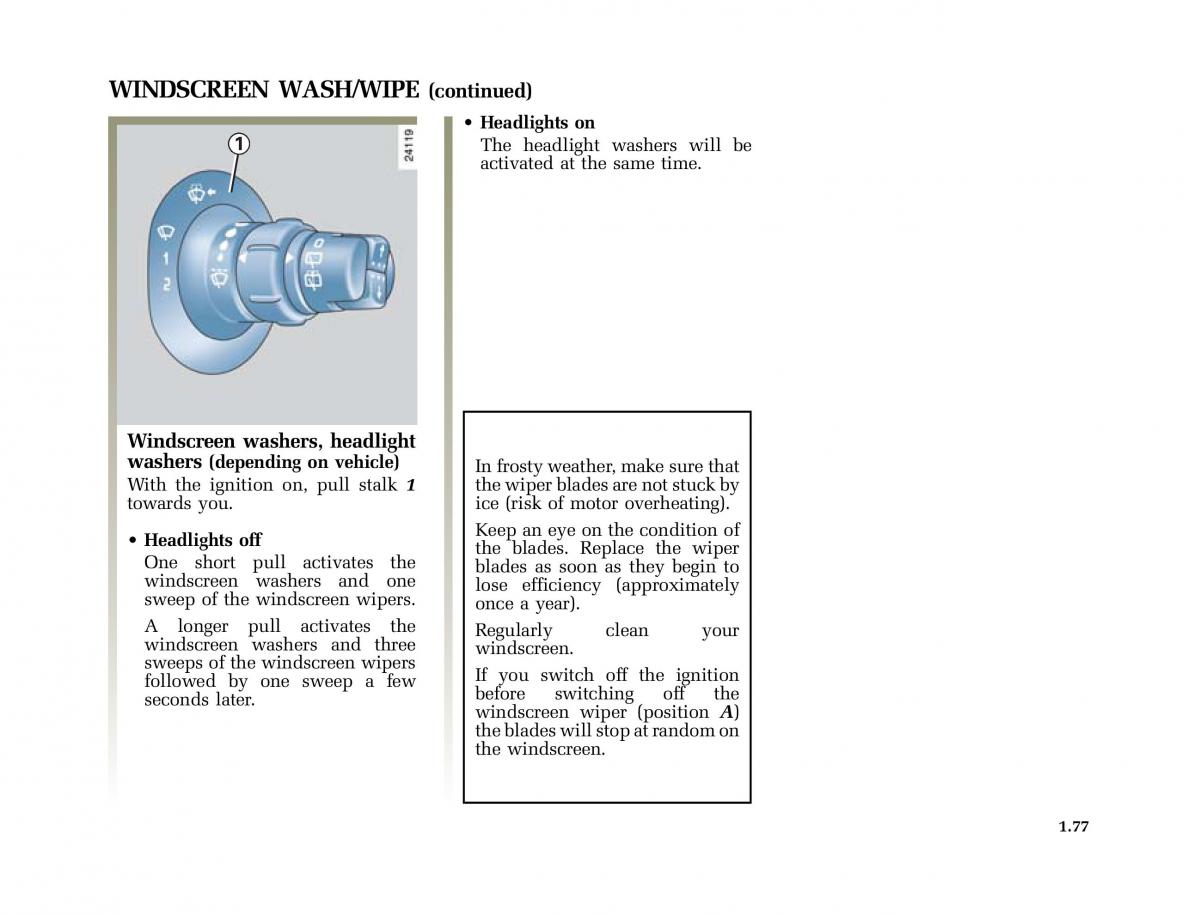 Renault Scenic II 2 owners manual / page 88