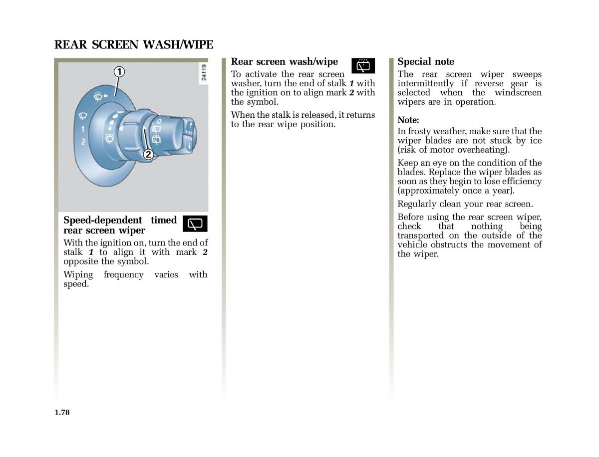 Renault Scenic II 2 owners manual / page 89