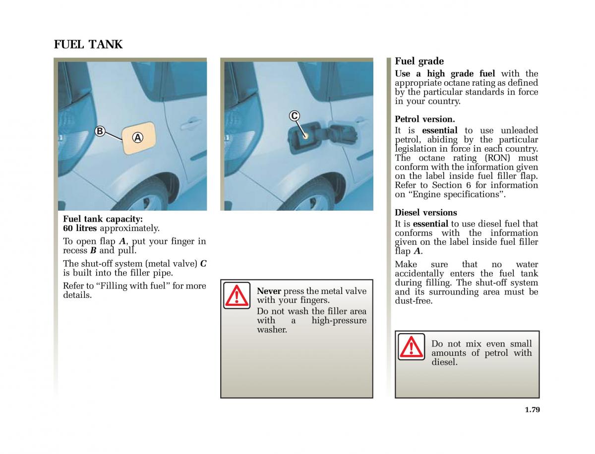 Renault Scenic II 2 owners manual / page 90