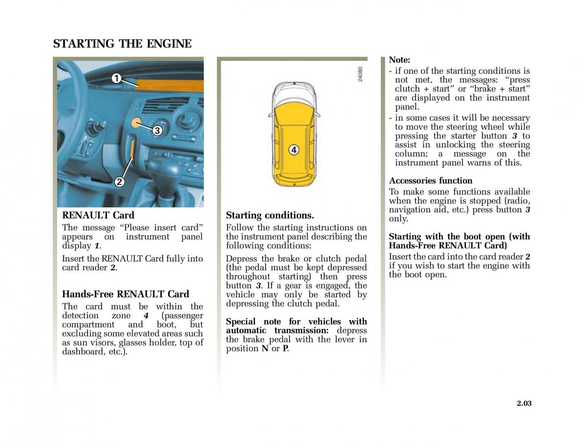 Renault Scenic II 2 owners manual / page 94