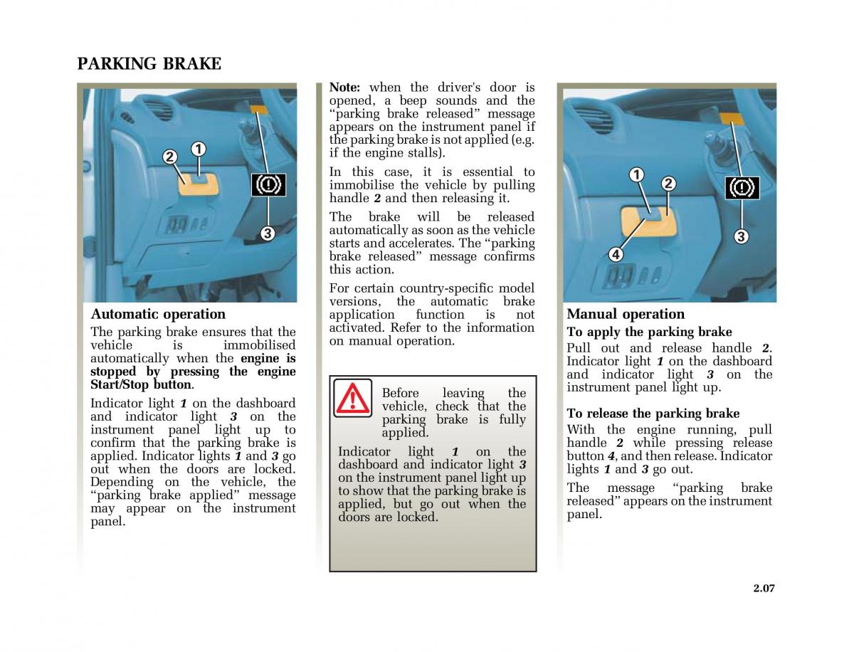 Renault Scenic II 2 owners manual / page 98