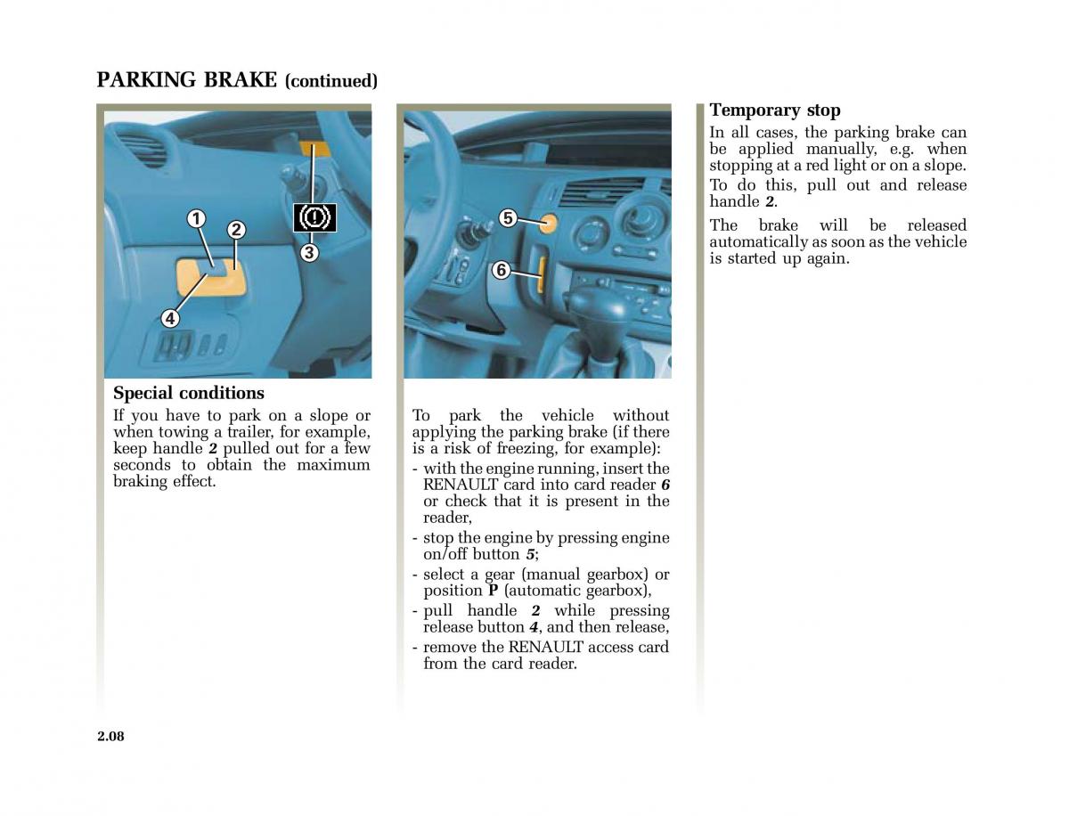 Renault Scenic II 2 owners manual / page 99