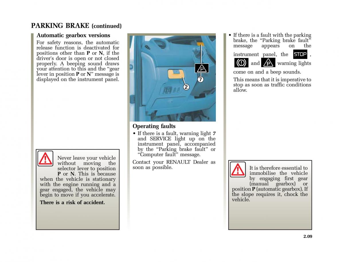 Renault Scenic II 2 owners manual / page 100