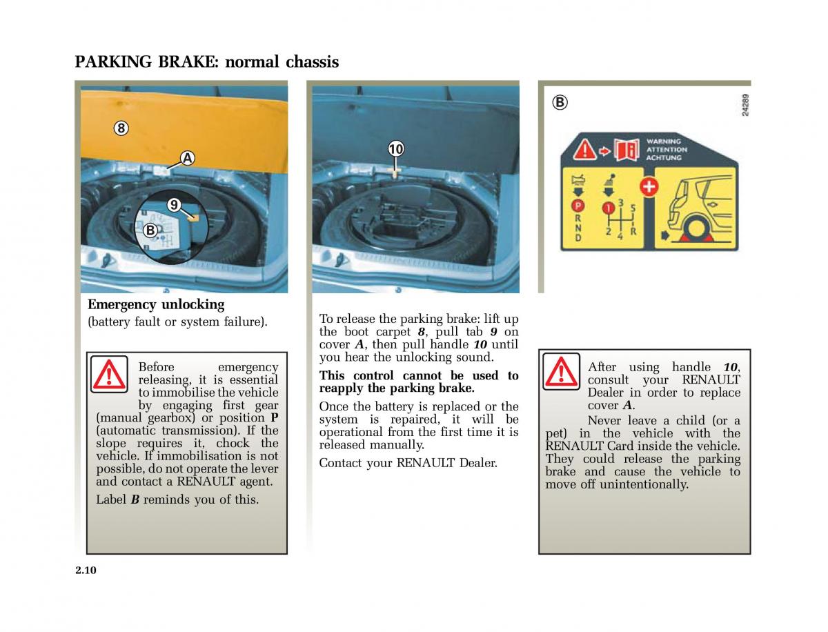 Renault Scenic II 2 owners manual / page 101