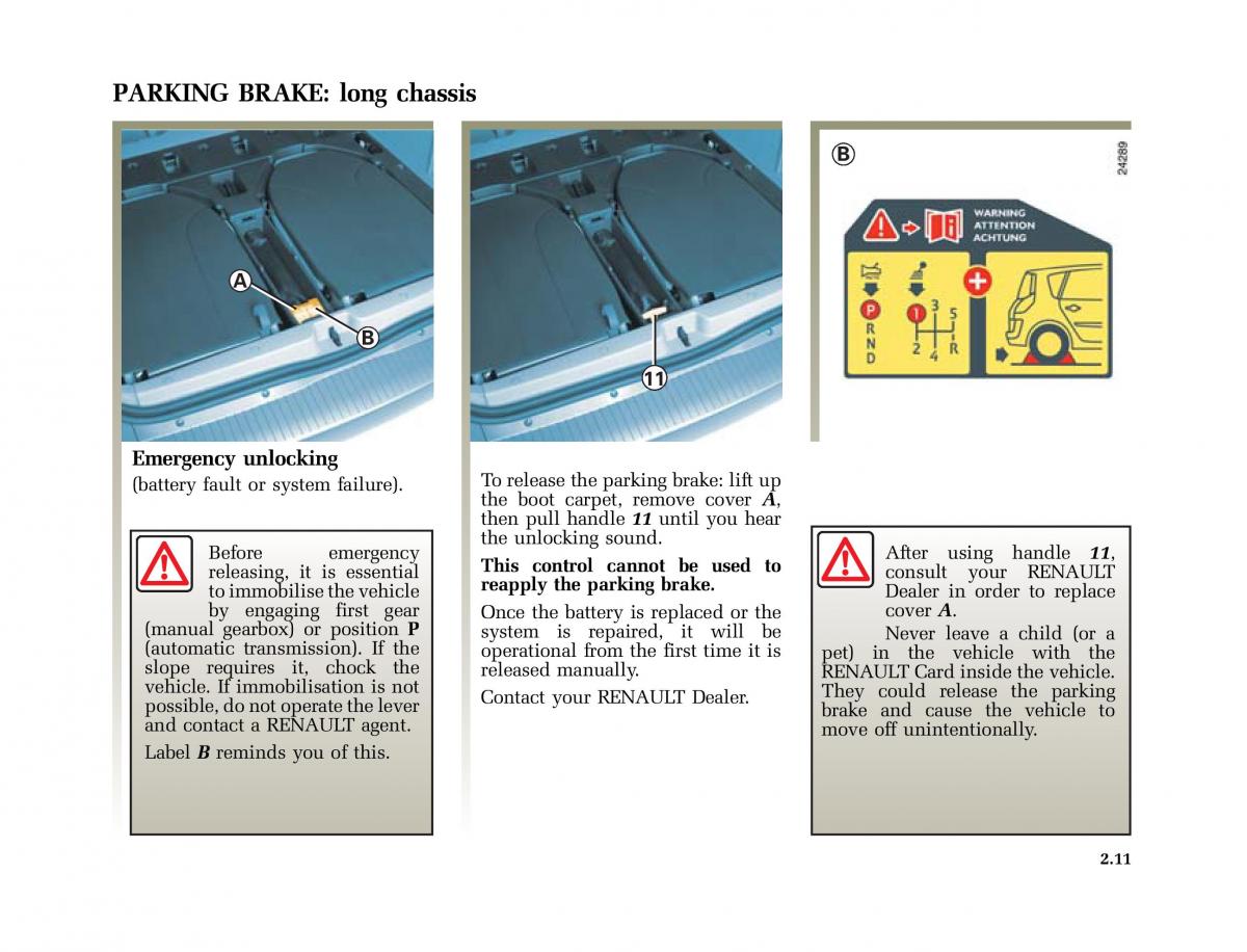 Renault Scenic II 2 owners manual / page 102