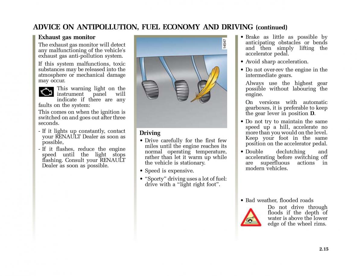 Renault Scenic II 2 owners manual / page 106