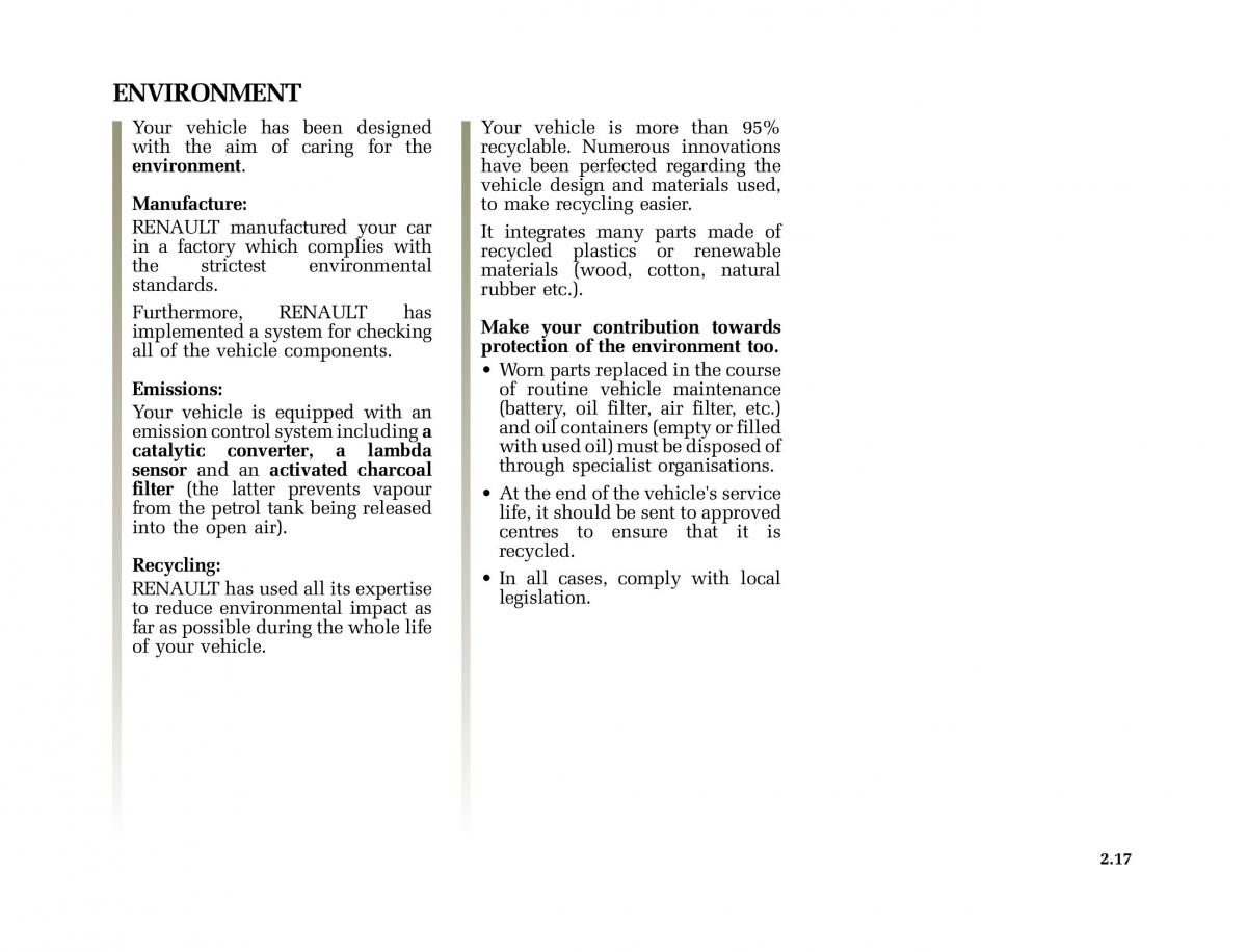 Renault Scenic II 2 owners manual / page 108