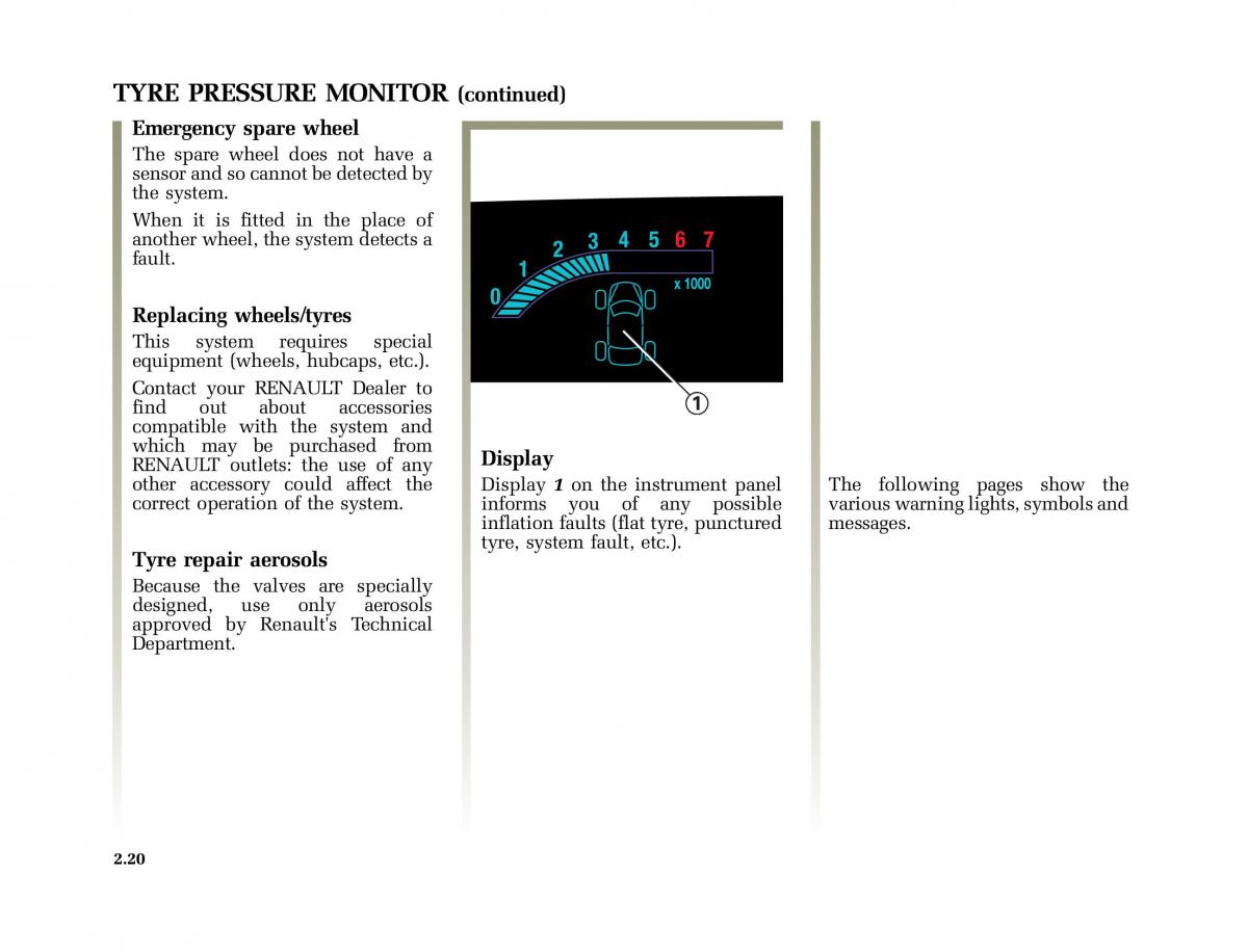 Renault Scenic II 2 owners manual / page 111