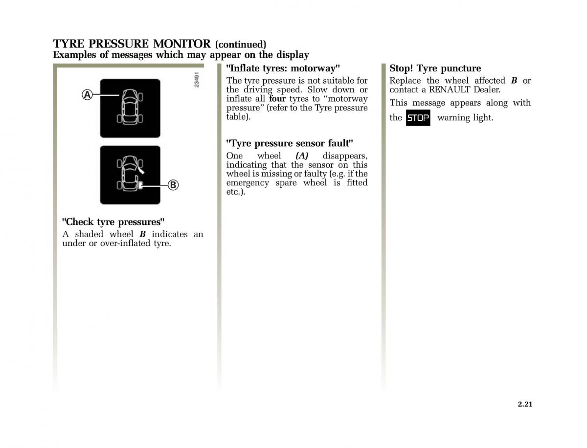 Renault Scenic II 2 owners manual / page 112