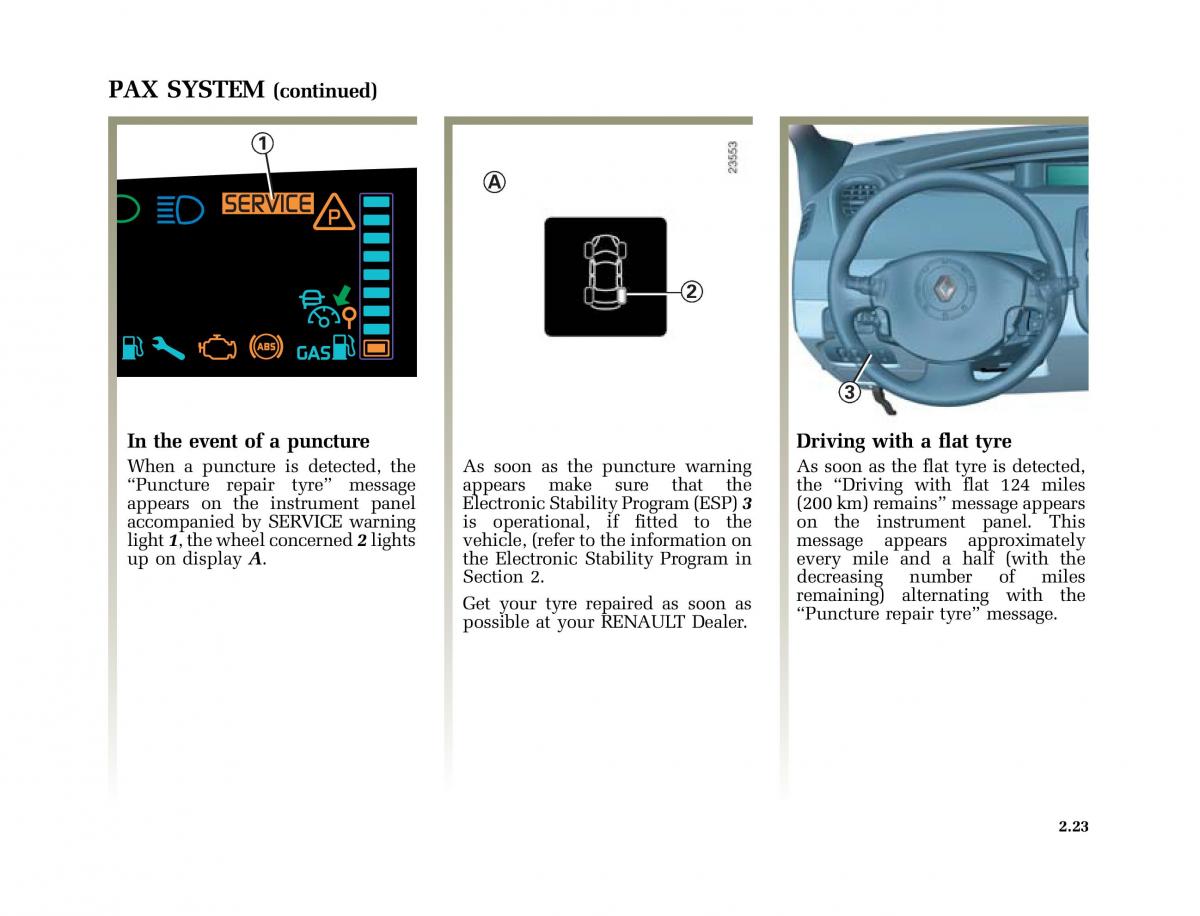 Renault Scenic II 2 owners manual / page 114