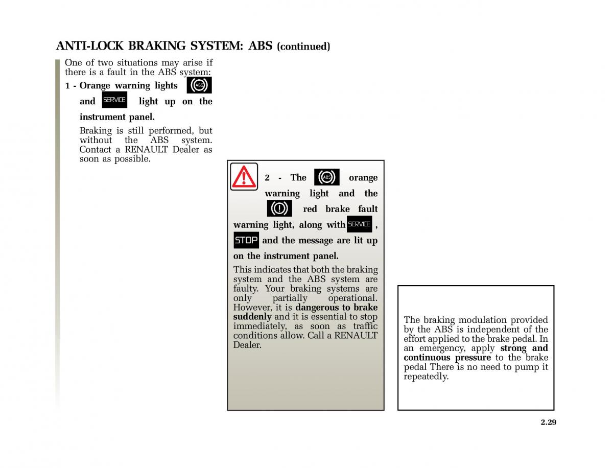 Renault Scenic II 2 owners manual / page 120